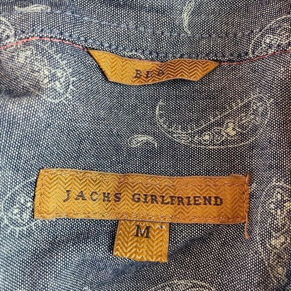 JACHS Girlfriend Bea Snap Down Shirt Size M EUC - Picture 10 of 10